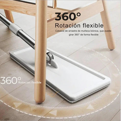 MOPA FREGONA 360º + CUBO AUTOESCURRIBLE + 5 RECAMBIOS GRATIS