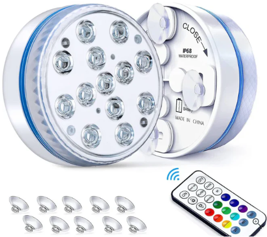 LUCES LED SUMERGIBLES - WATERLED ( pack de 3 con mando incluido )